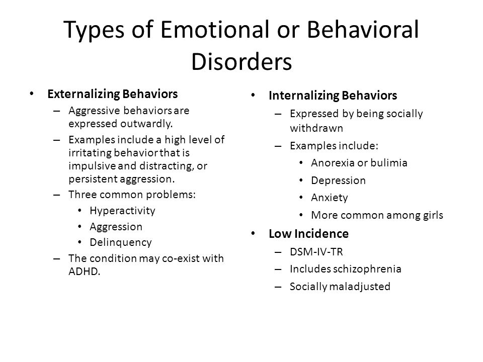 Child Behavior Disorders - Pictures